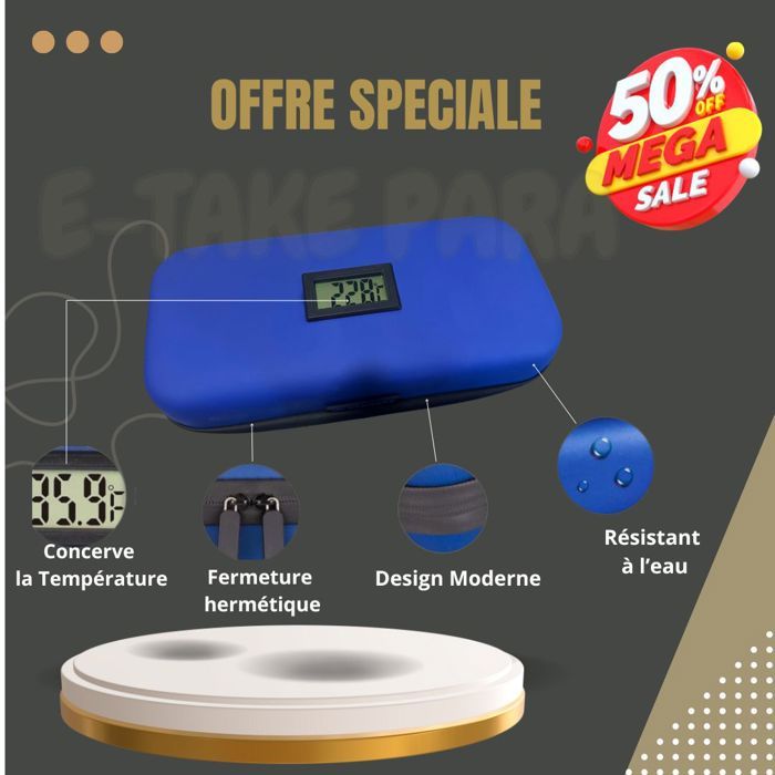 TROUSSE ISOTHERME PREMIUM POUR VACCINS ET MEDICAMENTS AVEC THERMOMETRE- PRATIQUE,ÉLÉGANTE ET PERFORMANTE !!