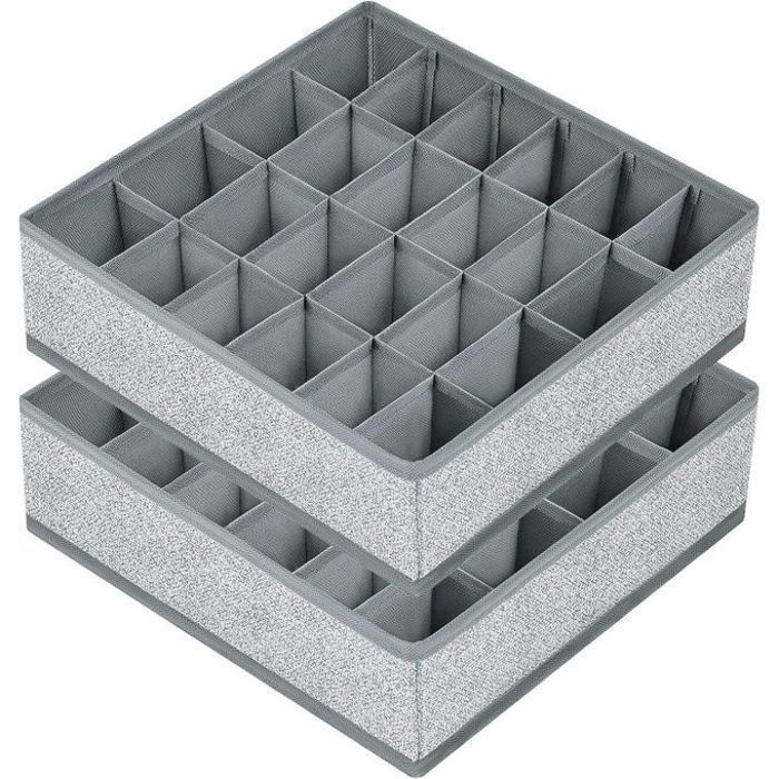 2 pcs organisateurs pour chaussettes, 4x6 , lingerie et cravates, idéal pour le rangement