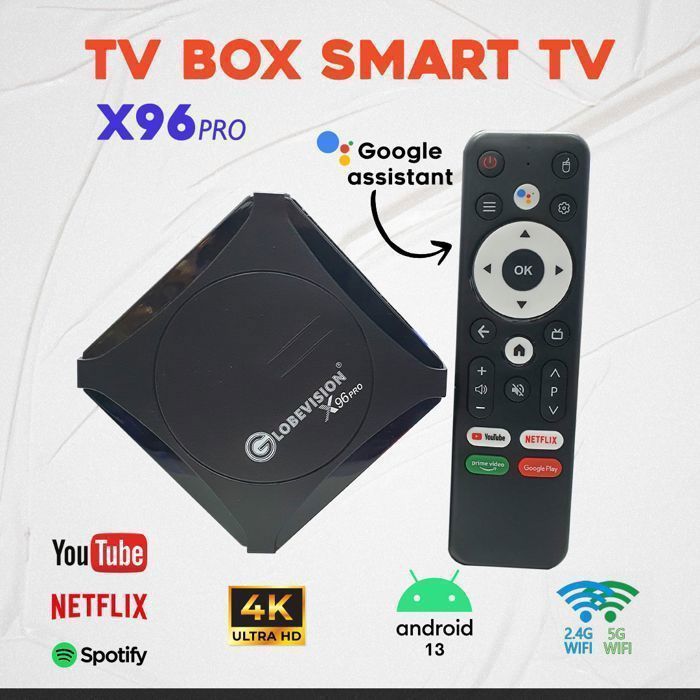 Android 13 Smart TV BOX Wifi BT 2G 16Go 4K