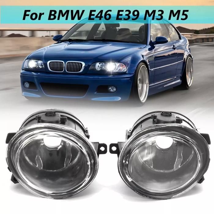 Paire de Feux Anti-brouillard pour BMW E46 3 Series M3 & E39 5 Series M5 – Lentille Claire
