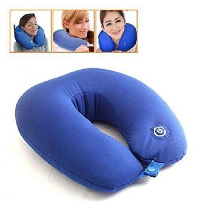 Portable Neck Massage Pillow - Multi-colur (Red,Blue, Black