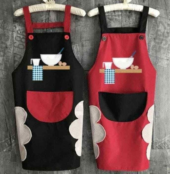 Tablier de Cuisine Étanche pour femme NOIR