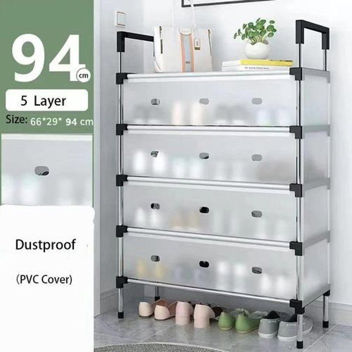 Meuble à chaussures d'entrée en métal,range chaussures gain de place,organisateur chaussures,meubles pour entrée,coffre de rangement