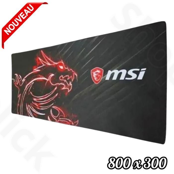 Tapis de souris Gamer pour les jeux sur notebook,MSI 900 x 400 Mouse pad XXXL pour clavier