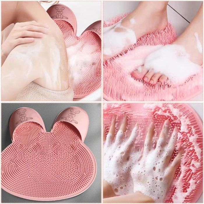 Tapis de Massage des Pieds en Silicone Lapin – Rose