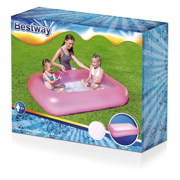 Piscine Gonflable pour Enfants Bestway - 165 x 104 x 25 cm - Rose