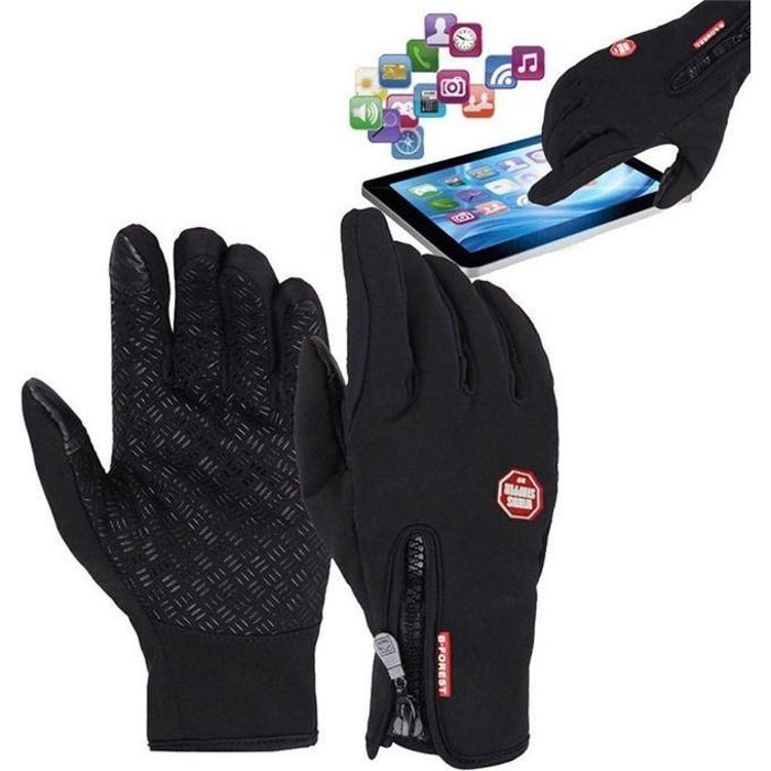 Gants de Cyclisme Chauffants Écran Tactile - Antidérapants
