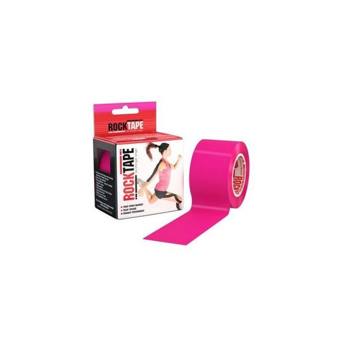 Rocktape Kinesiology - Bande Elastique de Sport 5cm x 5m - Rose