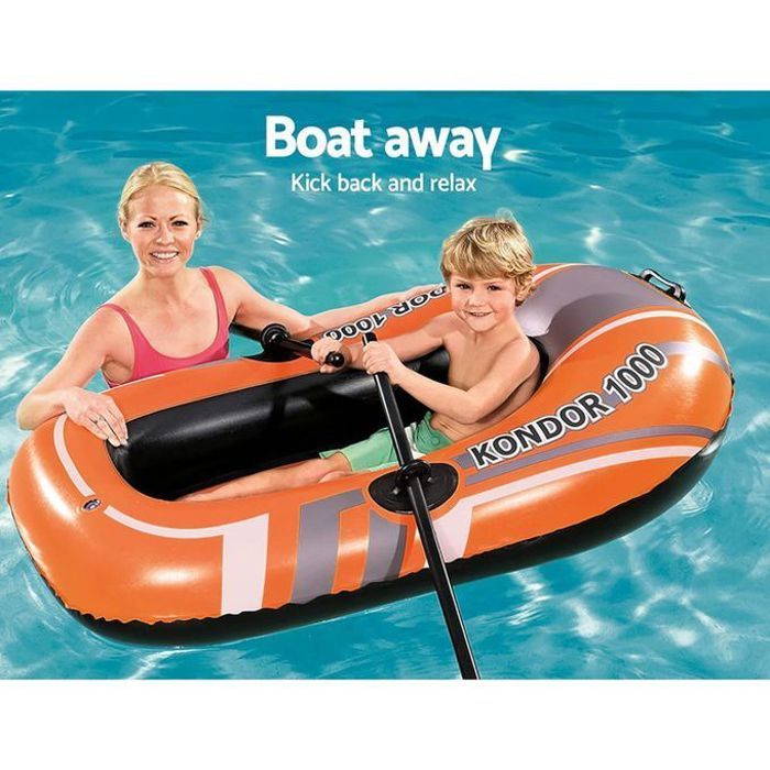 Bateau Pneumatique Bestway Kondor 1000 - 1.55 m x 97 cm - Rames Incluses