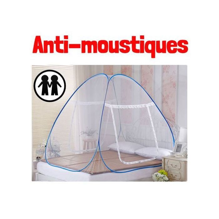 Moustiquaire Pliable - Lit Double, Anti-Moustiques, Porte
