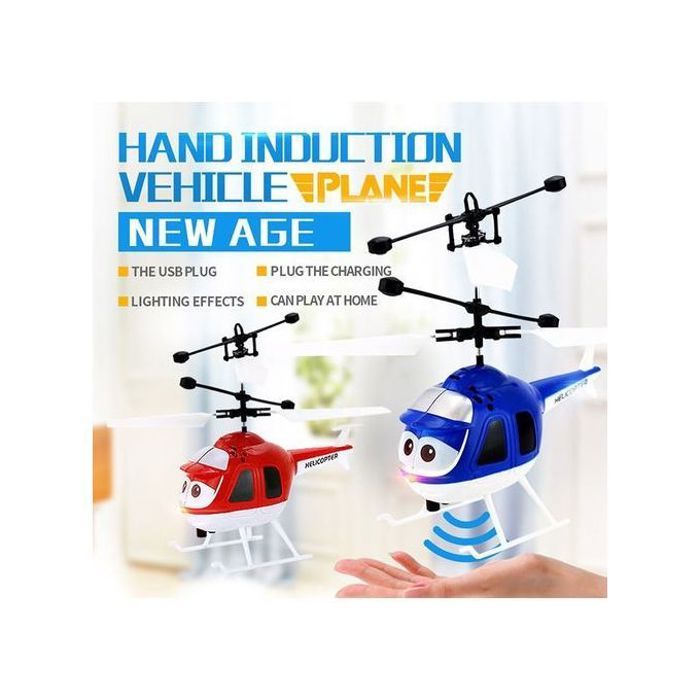 Hélicoptère à Induction Infrarouge Contrôlé Manuellement - LED