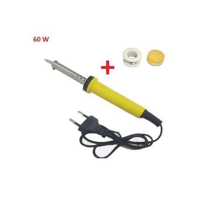 Fer à souder électrique professionnel - 220V-240V - 60W - Fil à souder 1.0mm - Colophane