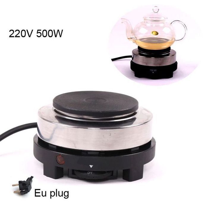 Réchaud Électrique Mini Portable – Plaque Chauffante 500W – Chauffage Rapide et Sécurisé