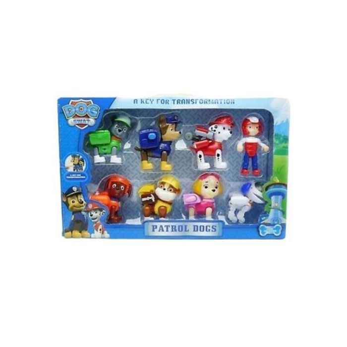 Jouet Paw Patrol - 8 Personnages Paw Patrol