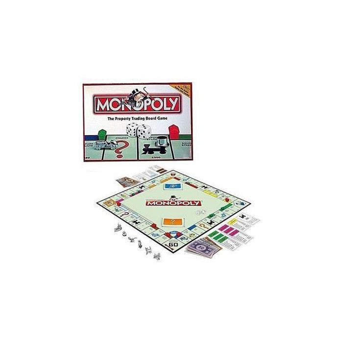 Monopoly - Le jeu de transactions immobilières - Edition classique avec dé rapide et pion chat