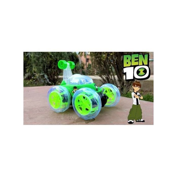 Voiture Jouet Ben 10 Rechargeable avec Télécommande - Rotation 360°