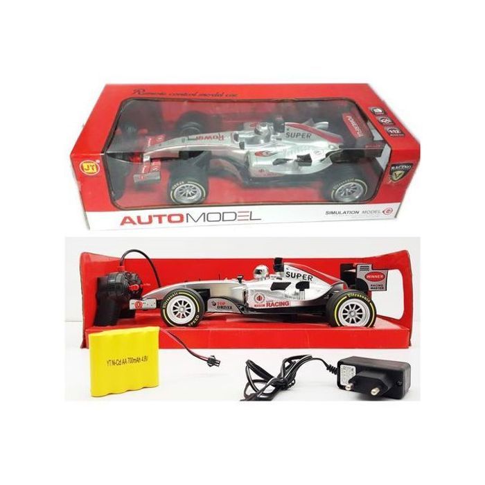 Voiture Télécommandée Formula 1 - Rechargeable - Grise