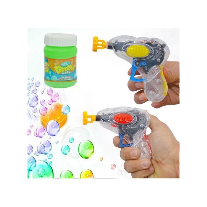Pistolet à bulles Bubble GuM (2 pièces) - Bulles moyennes colorées