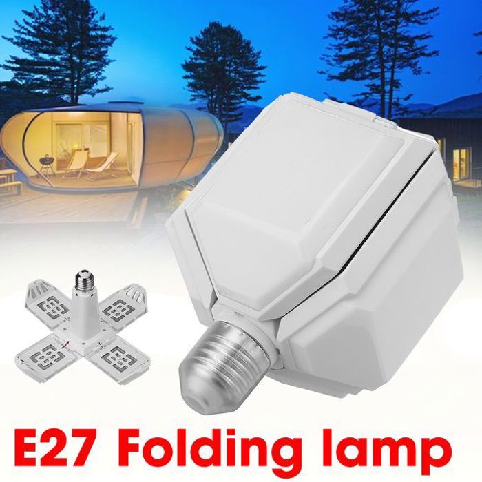 Lampe Pliante de Football Carrée - 40W E27 20000LM LED