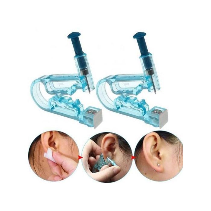 Pistolet de Perçage Jetable - Piercing Nez & Oreilles, Boucle d'Oreilles