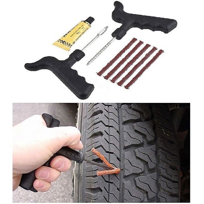 Réparation de Pneus - Foret, Caoutchouc - Outil Voiture Tubeless