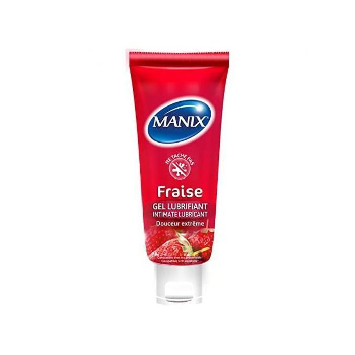 Gel Lubrifiant Intime Manix - Fraise - 80 ml