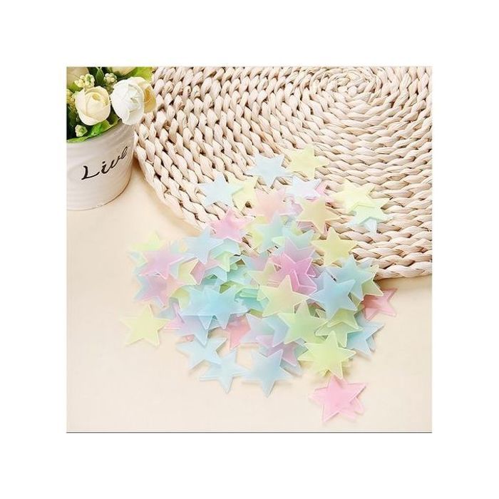 Pack 100 Étoiles Lumineuses - Décoration - Plastique