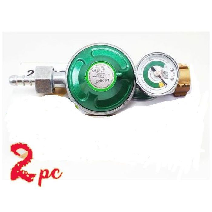Pack de 2 Détendeurs à Gaz IGT – Sécurité Intégrée avec Manomètre pour Butane et Propane