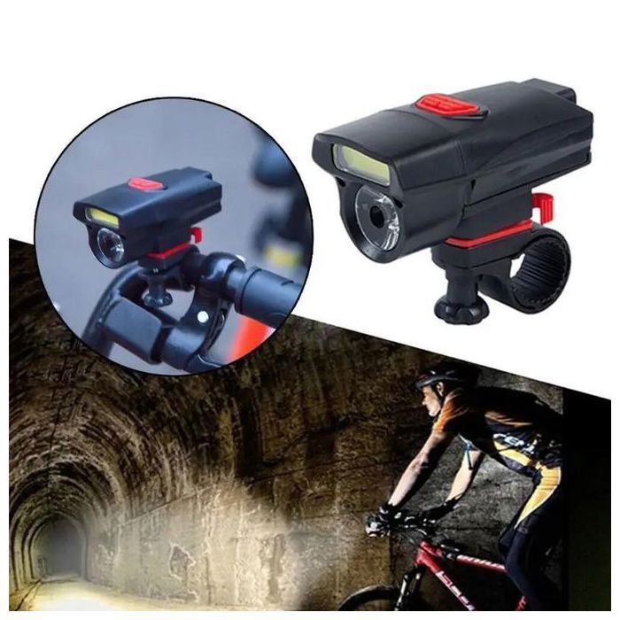 Lampe de Vélo LED - Phare Blanc & Feux Arrière Rouge