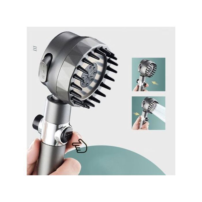 Pomme de Douche Multifonction 3 Modes - Filtrée et Massante