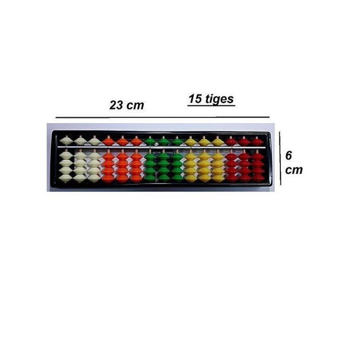 Abacus Soroban Multicolore - 15 Colonnes
