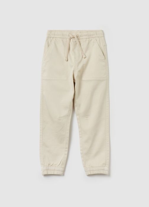 Pantalon de jogging en coton stretch avec cordon de serrage