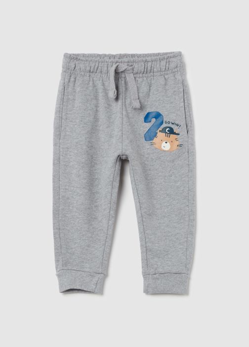 Pantalon de jogging en molleton avec cordon de serrage et imprimé