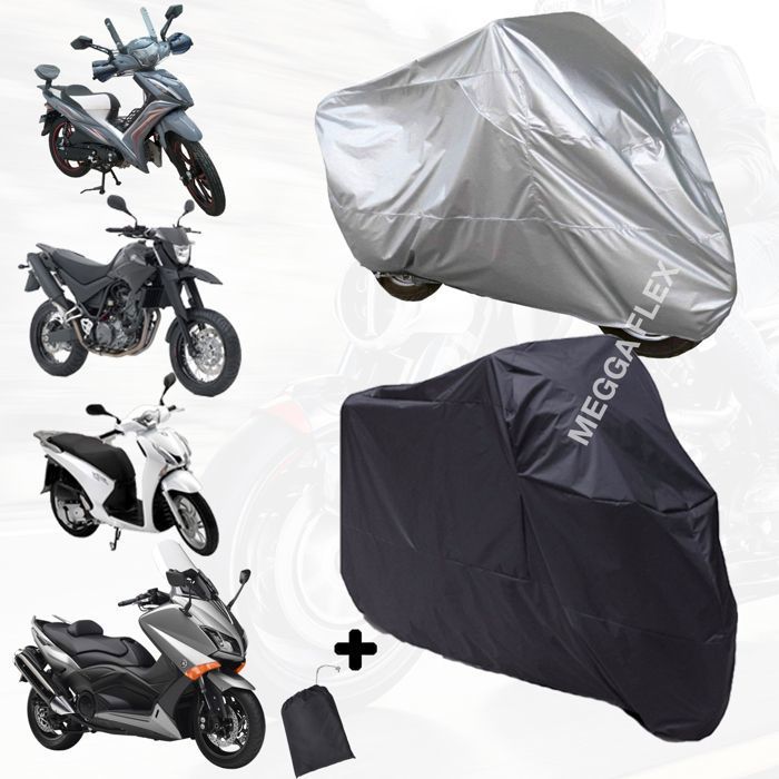 bache de moto étanche et résistante au soleil avec deux face pour tous les types de motos