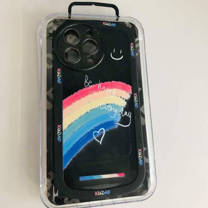 Coque de téléphone - YOYOSO - iPhone 14 Pro Max - Sourire - Multicolore - Transparent