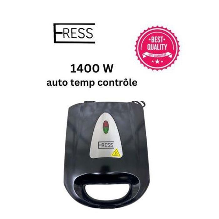 Panini Sandwiches Maker Antiadhésive 1400 W, Barbecue sans huile sans beurre
