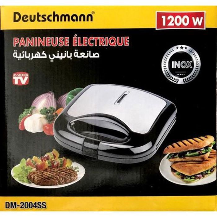 Presse Panini Grill Sandwich Antiadhésive // Panini Sandwich Maker 1200W