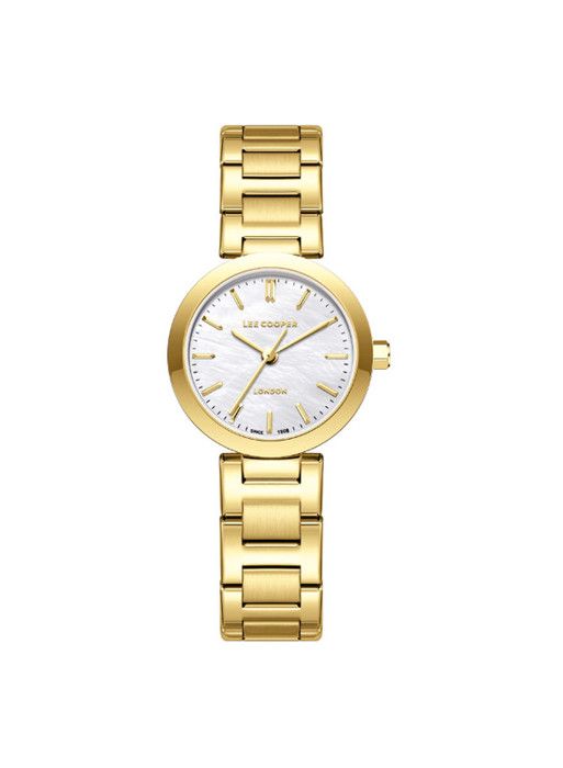 Montre - Lee Cooper - LC08032.120 - Métal doré - Cadran blanc en nacre - 28 mm