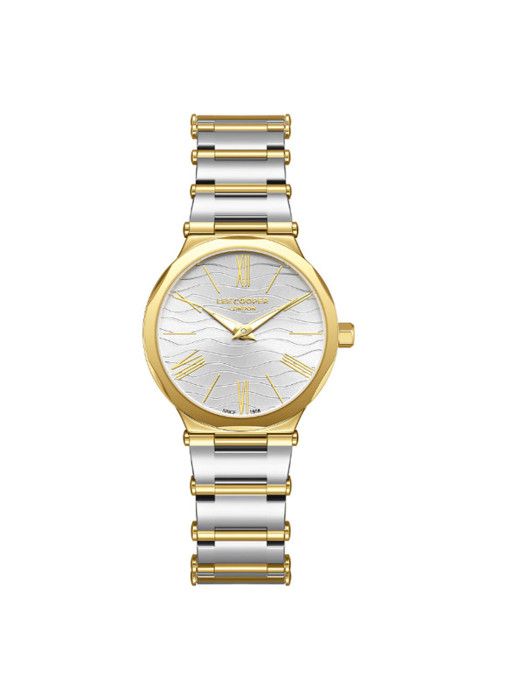 Montre - Lee Cooper - LC08000.230 - Boîtier doré - Cadran doré - Étanchéité 3 ATM