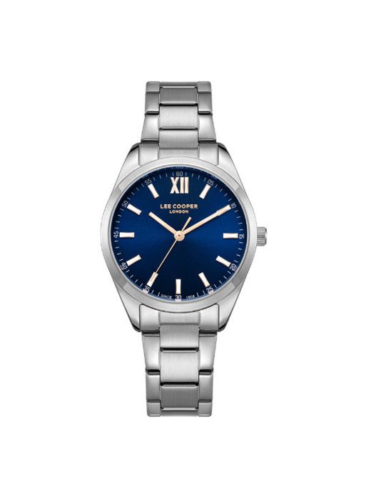 Montre - Lee Cooper - LC08015.390 - Boîtier métal argenté - Cadran vert - Étanchéité 5 ATM