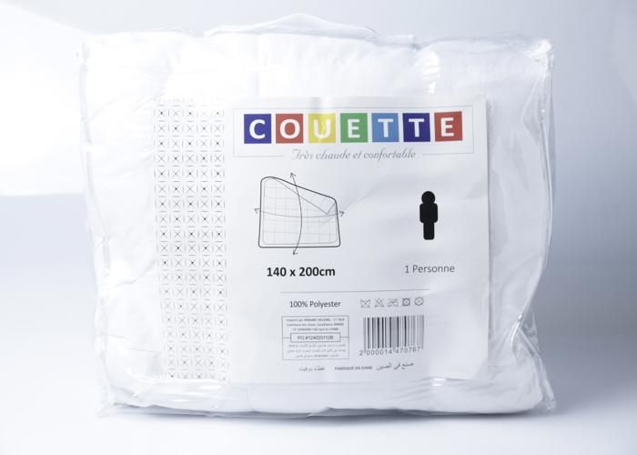 Couette Alternative Duvet 100% Poly 140x200cm Blanc