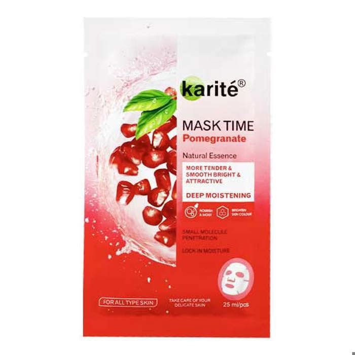 TIME MASK -Masque Facial Hydratant à l'Extrait de Karité et de Grenade 25 ml