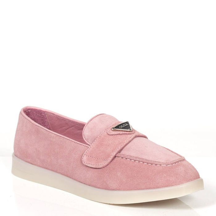 Mocassin - OLGA - Détente - Daim - Rose - Femme