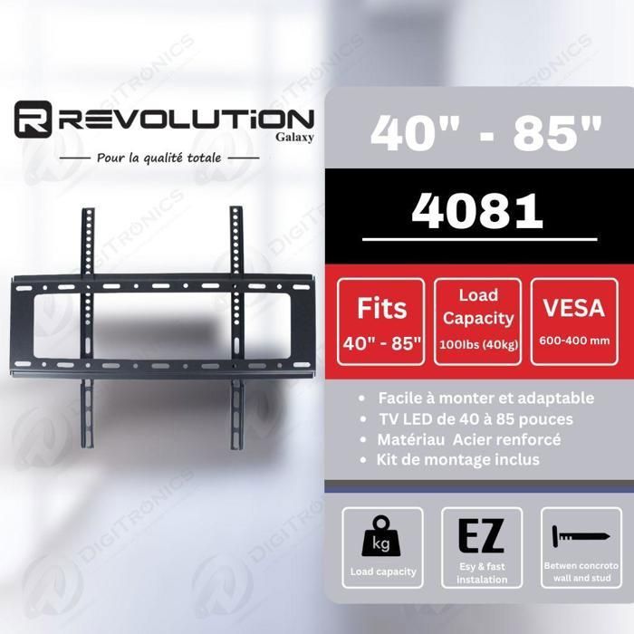 Revolution Support mural TV LED Galaxy N° 4081 -  40 à 85 pouces