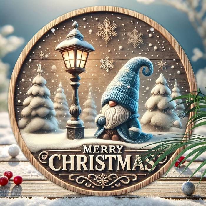 Décoration murale de Noël Gnome - Panneau mural