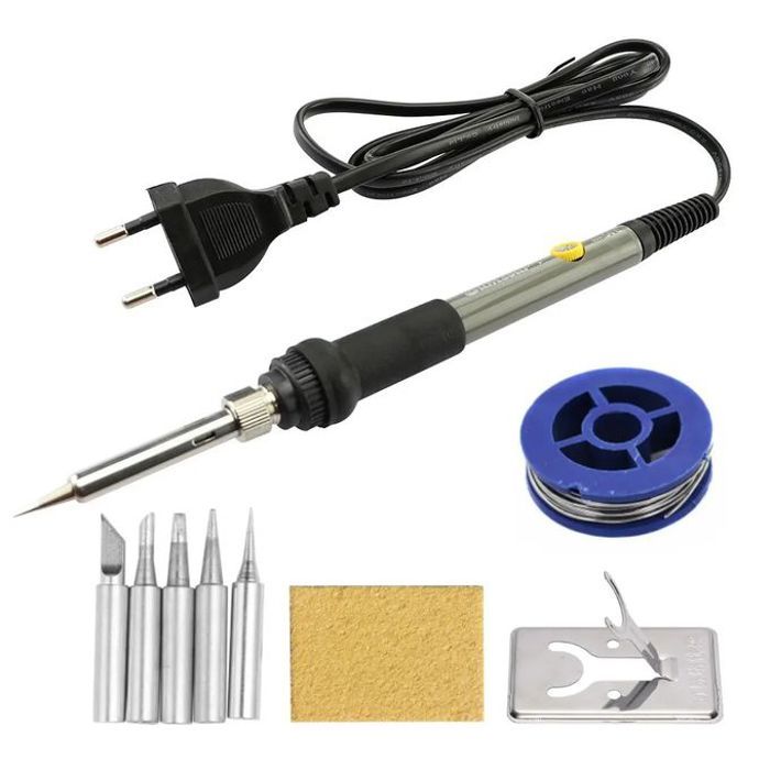 Station de Soudage à Température Réglable avec Pointes de Stylo Chauffantes - Multicolore