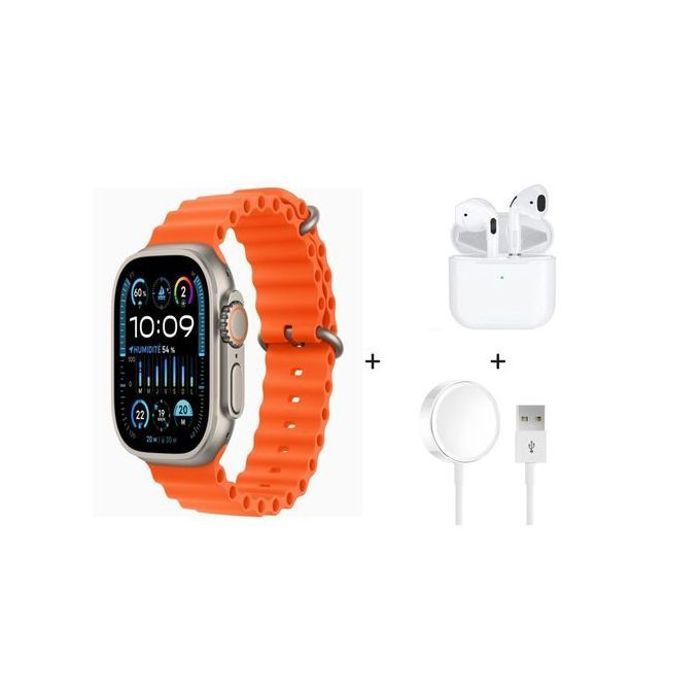 Pack Combo Smart Watch Ultra 8 + Écouteur Sans Fil Bluetooth