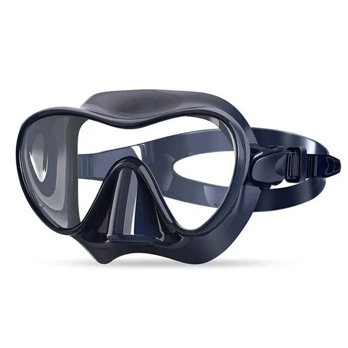 Masque de Plongée Sous-Marine - Silicone, Équipement Professionnel, Noir