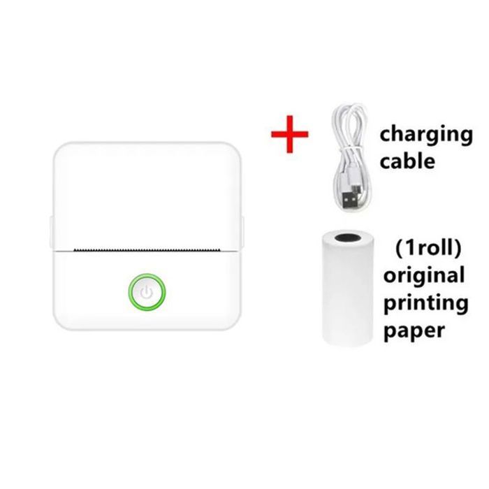 Mini Imprimante Thermique Portable - Bluetooth, Sans Encre, Étiquettes, Photos
