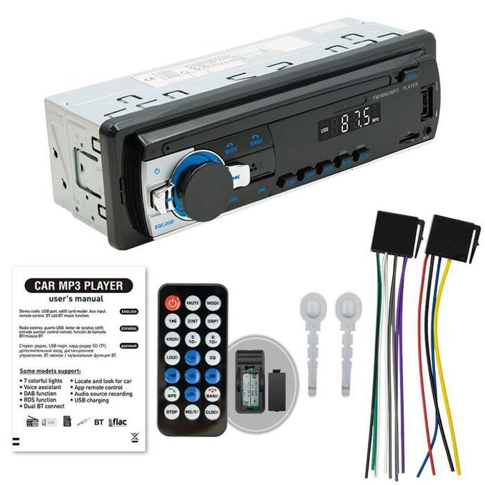 Autoradio Stéréo Numérique Bluetooth JSD-520 - 60Wx4 FM Audio